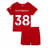 Maglie da calcio Liverpool Ryan Gravenberch #38 Prima Maglia Bambino 2023-24 Manica Corta (+ Pantaloni corti)
